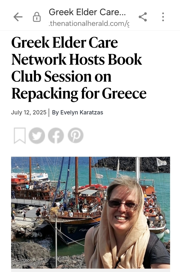 Screenshot of The National Herald article